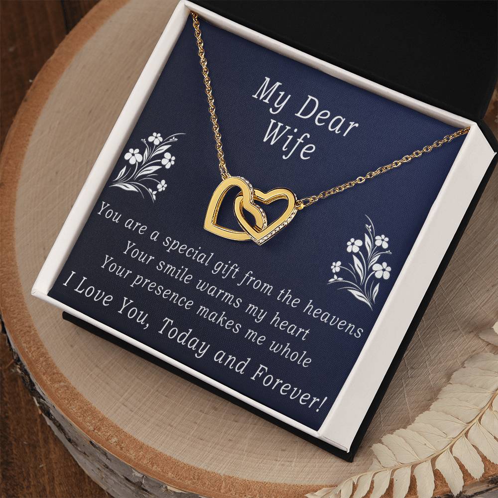Today & Forever Necklace Interlocking Hearts Necklace