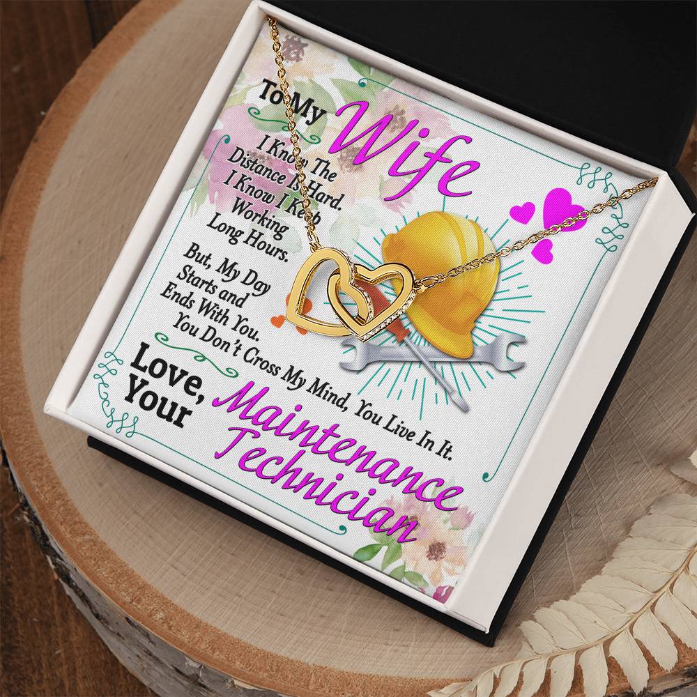 Maintenance Technician'S Wife - Interlocking Heart Necklace Interlocking Hearts Necklace