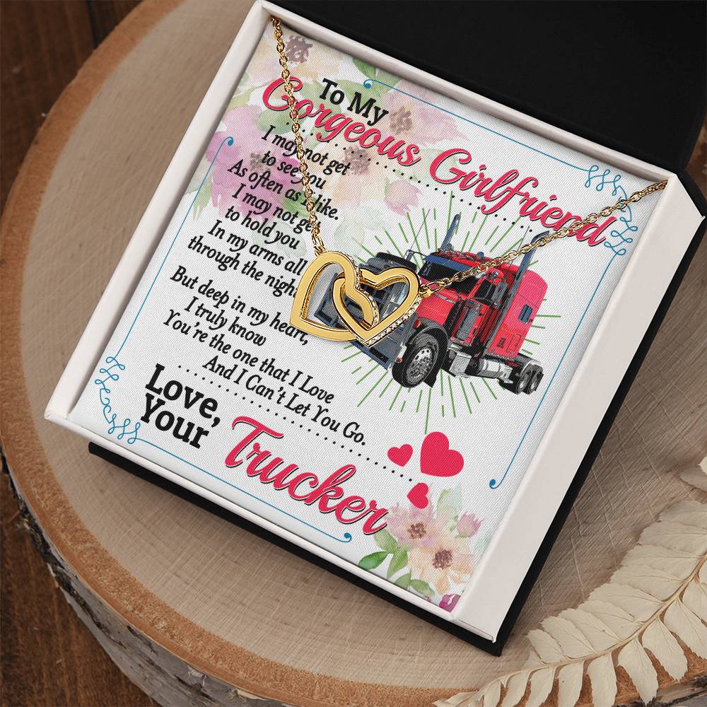 Trucker'S Girlfriend - Interlocking Heart Necklace Interlocking Hearts Necklace