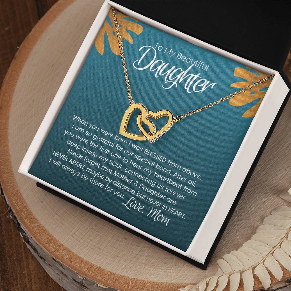 Mother Daughter Bond Connected By Heart Necklace Limited Edition - Grab Yours Now! Interlocking Hearts Necklace