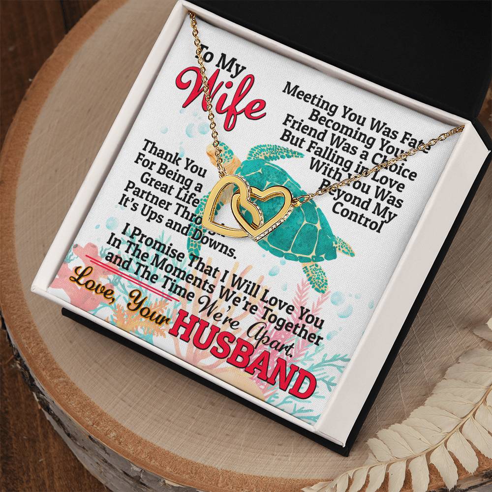 Gift For Wife - Interlocking Heart Necklace Interlocking Hearts Necklace