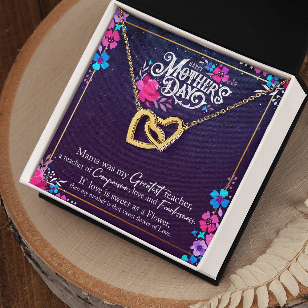 Happy Mother'S Day Interlocking Hearts Necklace