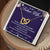 To My Future Wife Interlocking Hearts Necklace Message Card