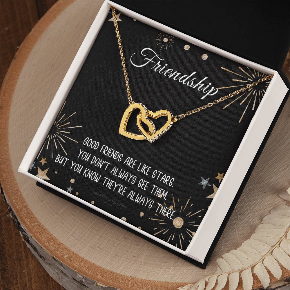 Friendship Gift For Her Interlocking Necklace Soul Sister Gift Necklace Gift For Best Friend Bestie Necklace Interlocking Hearts Necklace