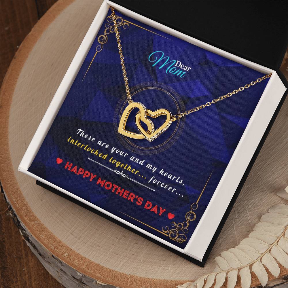 Interlocked Heart Necklace For Mothers Interlocking Hearts Necklace