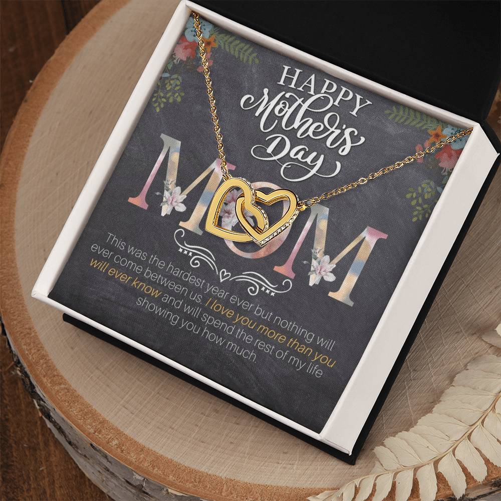 Happy Mother'S Day Gift Set Interlocking Hearts Necklace