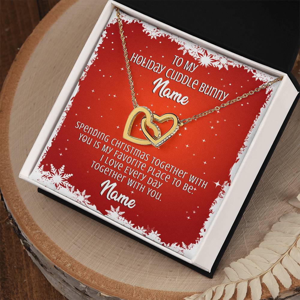 Gift For Wife Interlocking Hearts Necklace