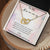 To My Mommy I May Just Be A Bump - Pink Interlocking Hearts Necklace