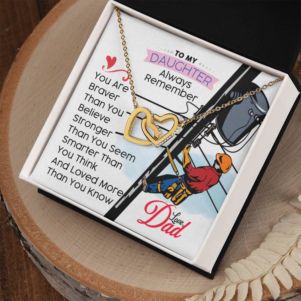 Lineman'S Daughter - Interlocking Heart Necklace Interlocking Hearts Necklace