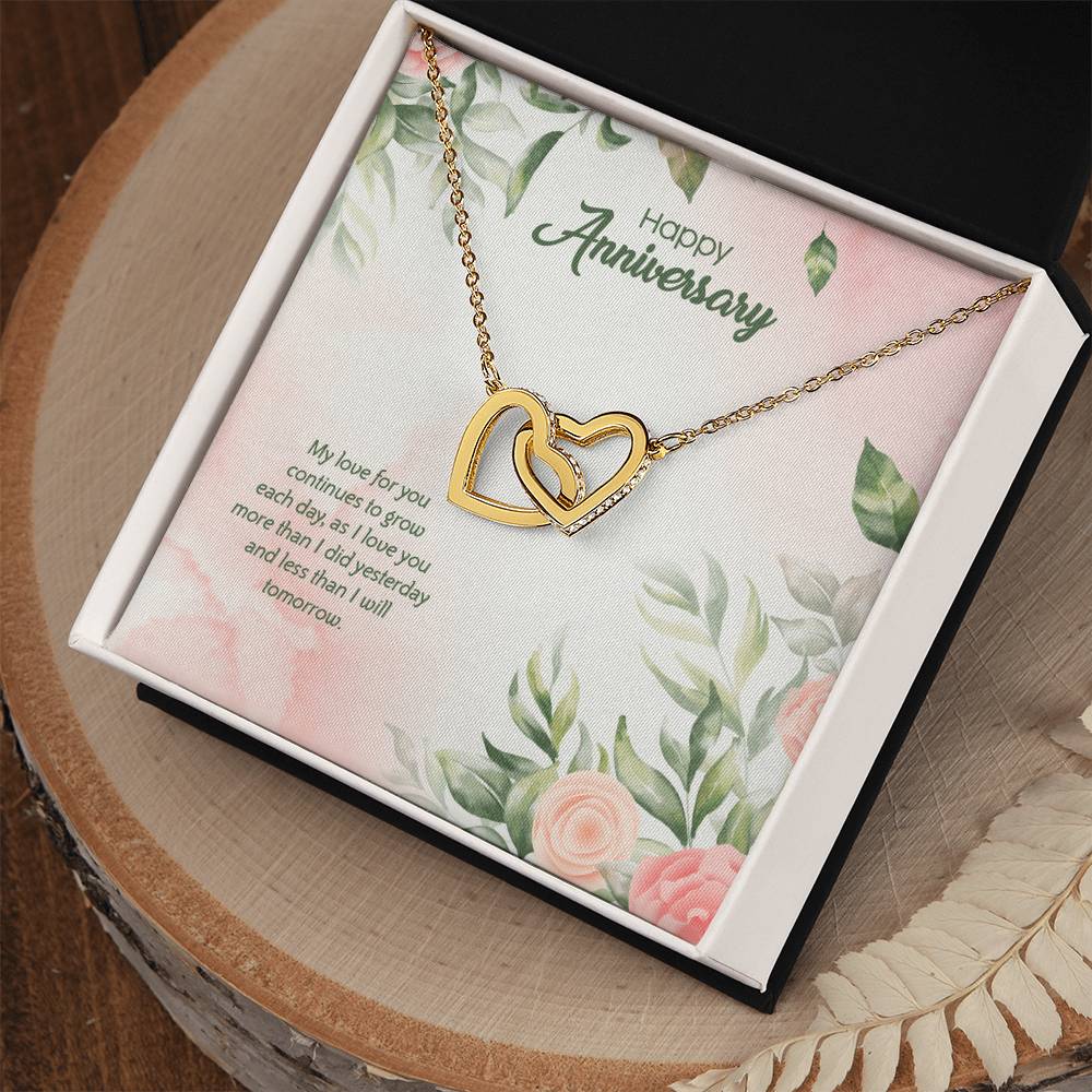 Anniversary Edition Love Grows Everyday - Interlocking Hearts Necklace