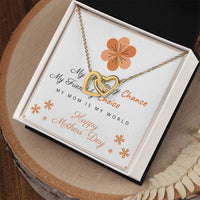 My Mother By Chance Interlocking Hearts Necklace