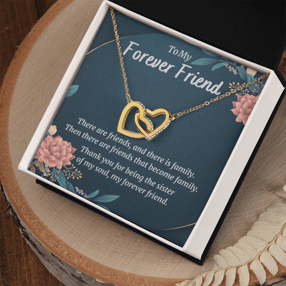My Forever Friend - Hearts Necklace Interlocking Hearts Necklace