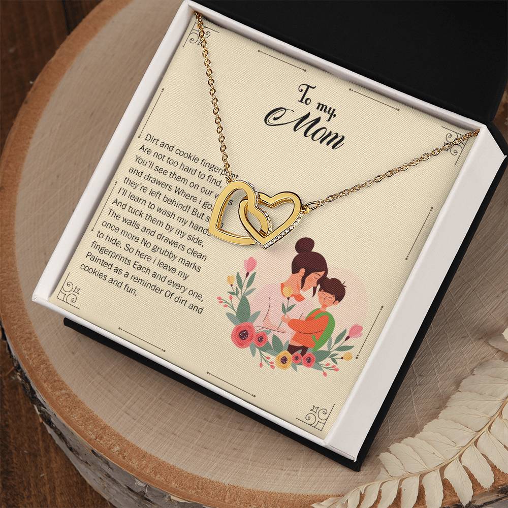 Interlocked Necklace For Kid Mom Interlocking Hearts Necklace