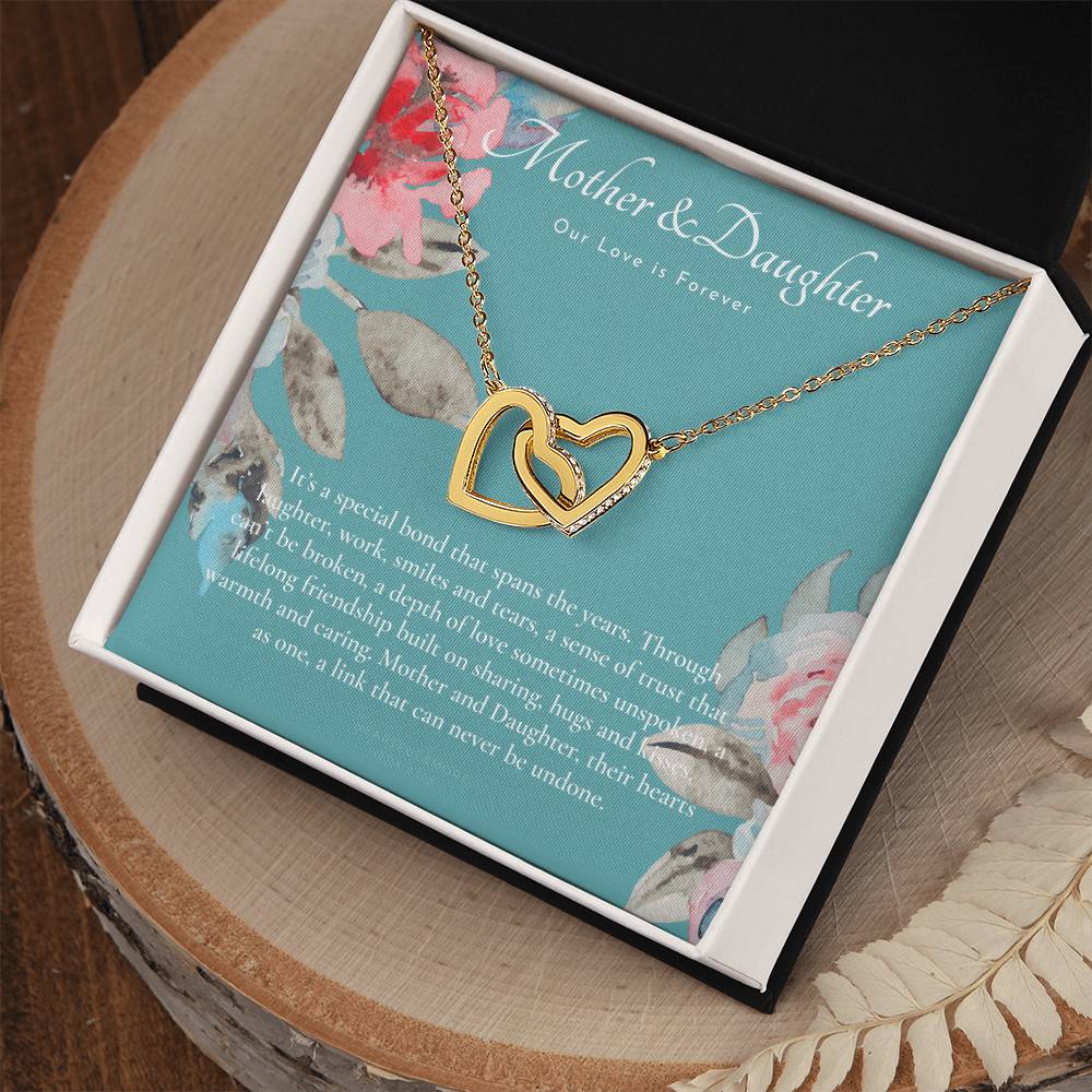 MOM&DA~2 Interlocking Hearts Necklace