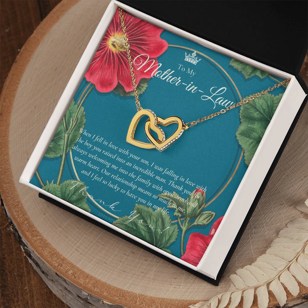 Mother In Law Gift Mom In Law Jewelry Mother'S Day Gift For Mother-In-Law Gift For Mother In Law Mother-In-Law Necklace Interlocking Hearts Necklace