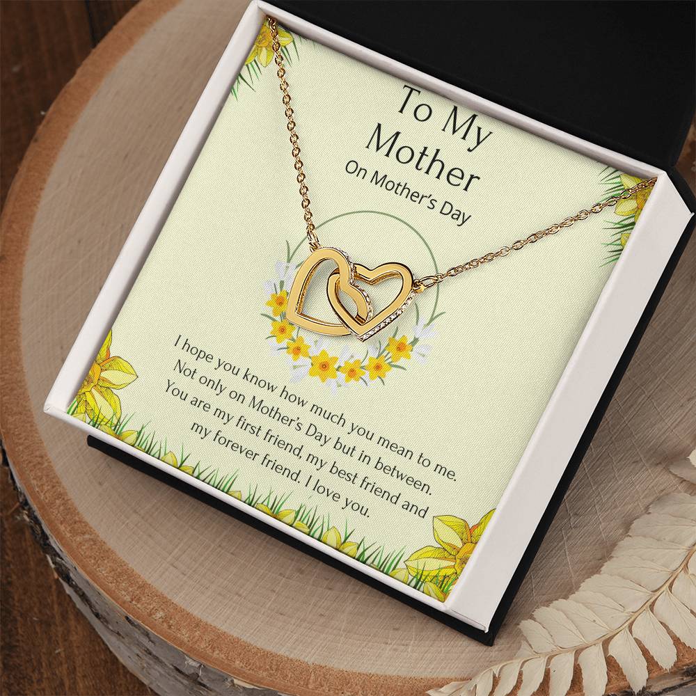 Interlocking Heart Mother’S Day Necklace. Interlocking Hearts Necklace