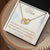 Thank You For Your Unending Support Interlocking Hearts Necklace