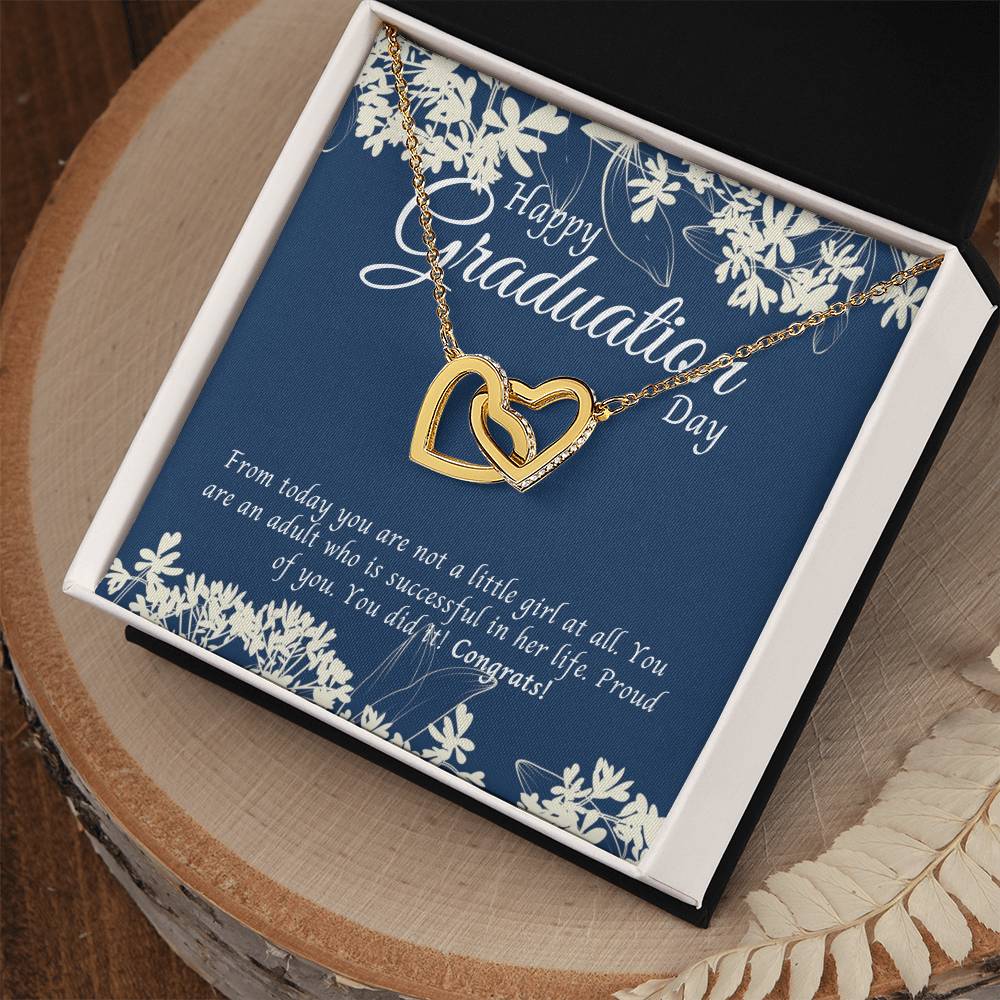 Gifts For Graduation Interlocking Hearts Necklace