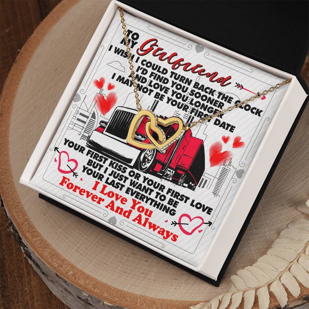 Trucker'S Girlfriend - Interlocking Heart Necklace Interlocking Hearts Necklace