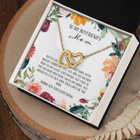 To My Boyfriends Mom - Floral Interlocking Hearts Necklace