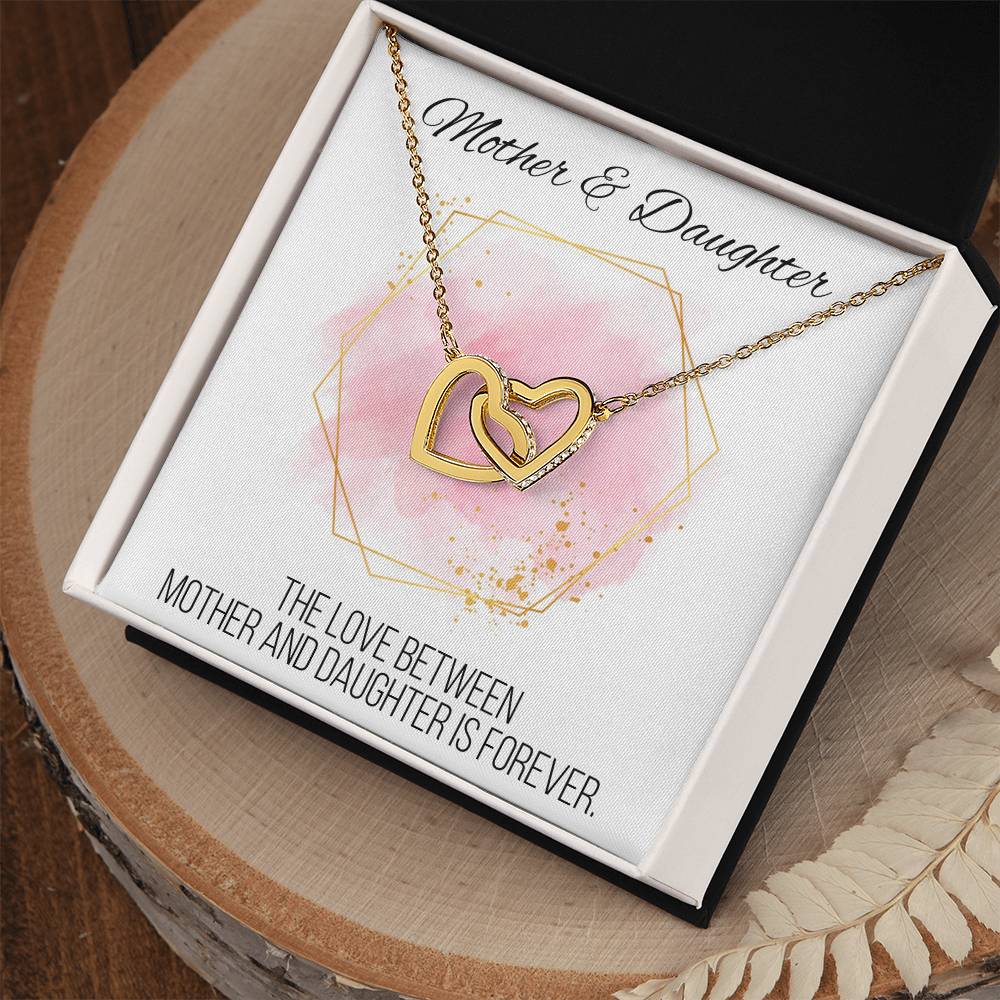 Mother And Daughter Sentimental Jewelry Necklace Gift For Mothers Day Gift For Daughter Birthday Presents For Mom Birthday Interlocking Hearts Necklace