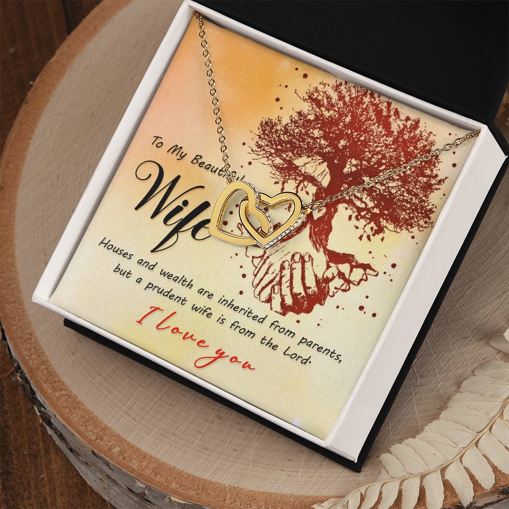 Romantic Gift For Wife - No One Loves You Like I Do V2 Anniversary Gift From Husband Valentine'S Day Present Interlocking Hearts Necklace