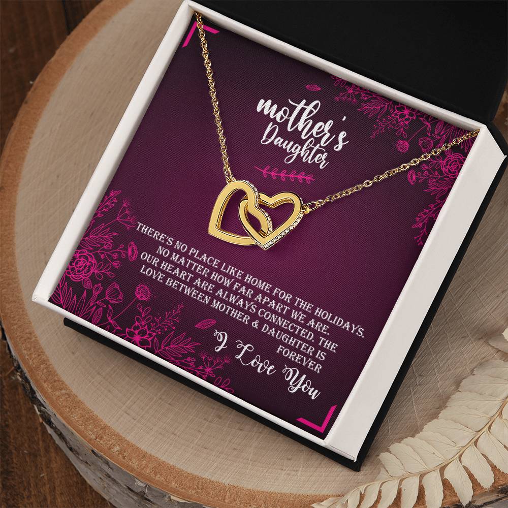 Mother & Daughter - Love Forever Interlocking Hearts Necklace