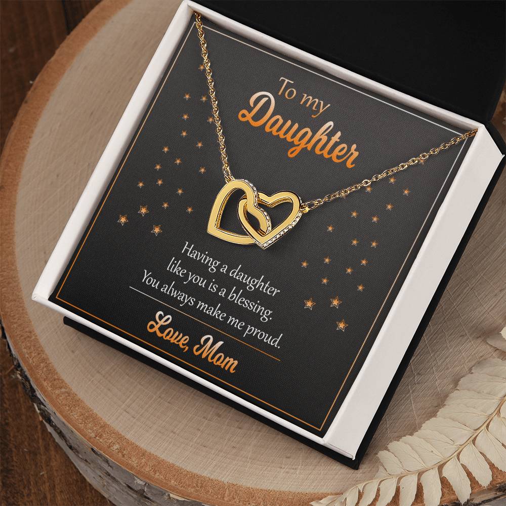 Necklace For Daughter Perfect Birthday Gift From Mom Interlocking Hearts Necklace