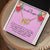 To My Beautiful Daughter - Interlocking Heart Necklace Interlocking Hearts Necklace