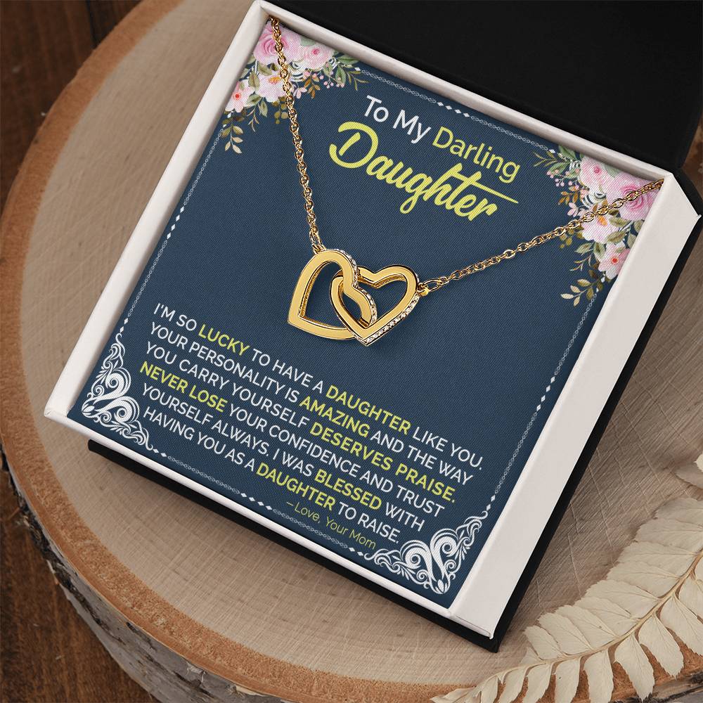Mom To Daughter - Interlocking Hearts Necklace