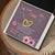 To My Wife - Memories Paint Heart - Necklace Interlocking Hearts Necklace