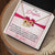 To My Daughter - I Love You - Love Dad Interlocking Hearts Necklace
