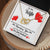 Meeting You Was Fate - Becoming Your Friend Was A Choice - Interlocking Hearts Necklace With Message Card