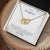 To My Daughter Necklace From Mom Interlocking Hearts Necklace
