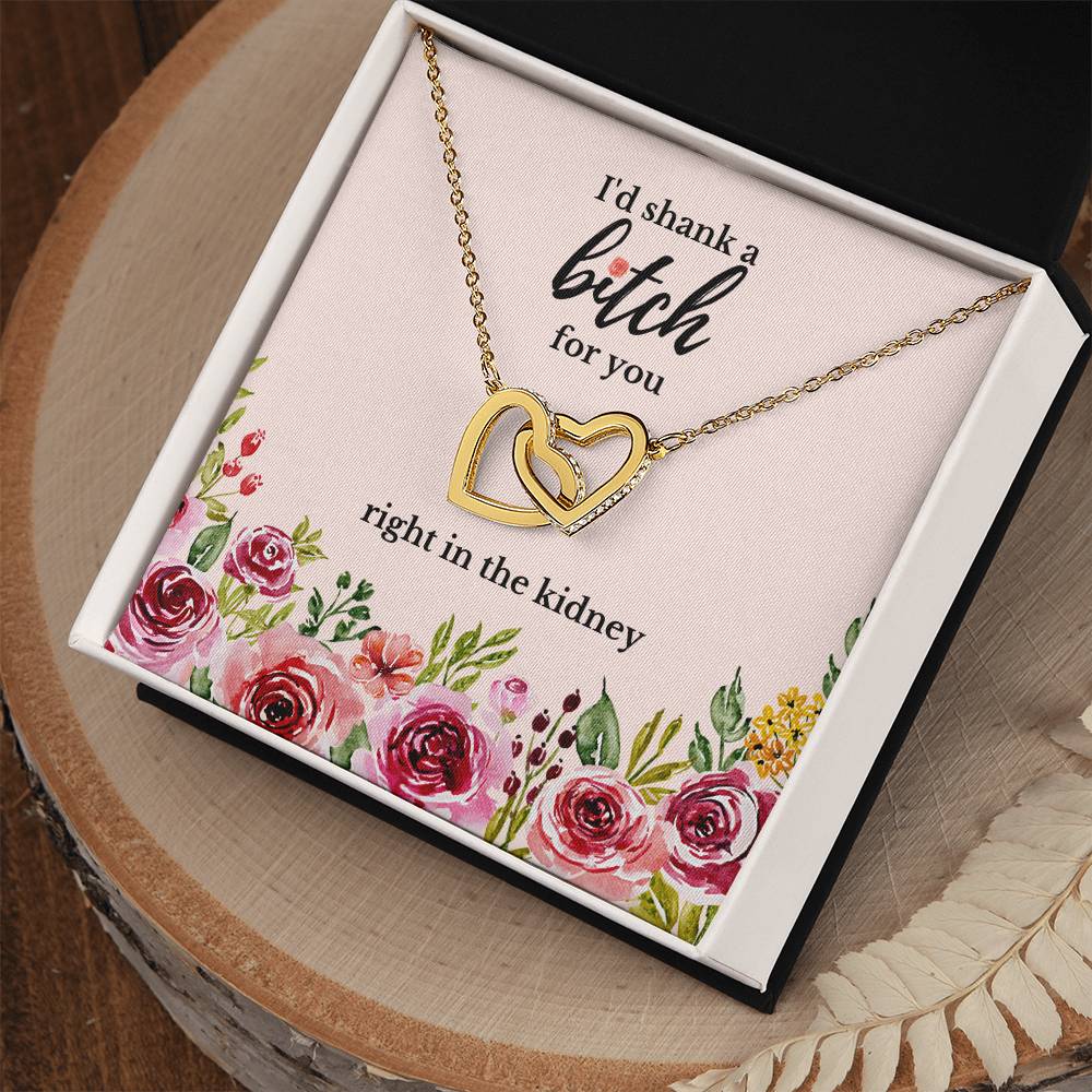 Best Friend Gift Sister Birthday Gift Funny Gift For Friend Birthday Gift For Best Friend Sister Gift Interlocking Hearts Necklace