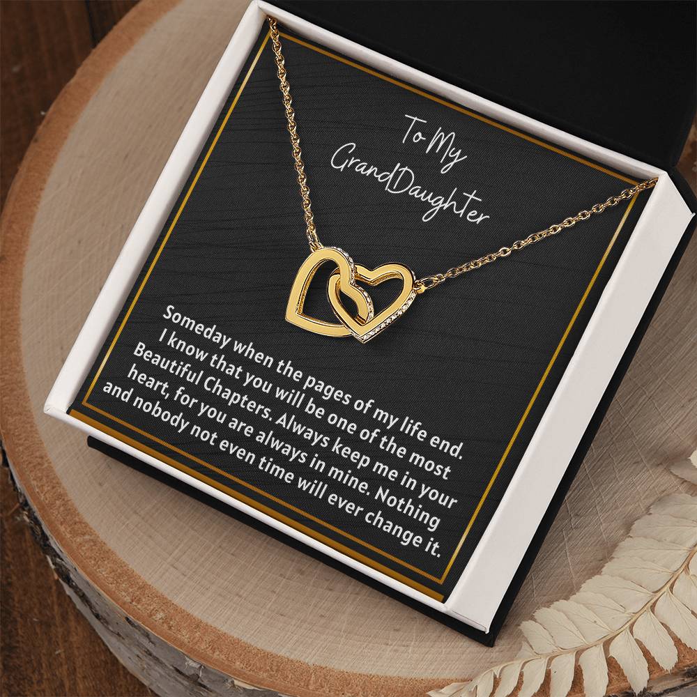 Grand Daughter - Inetrlocking Heart Interlocking Hearts Necklace