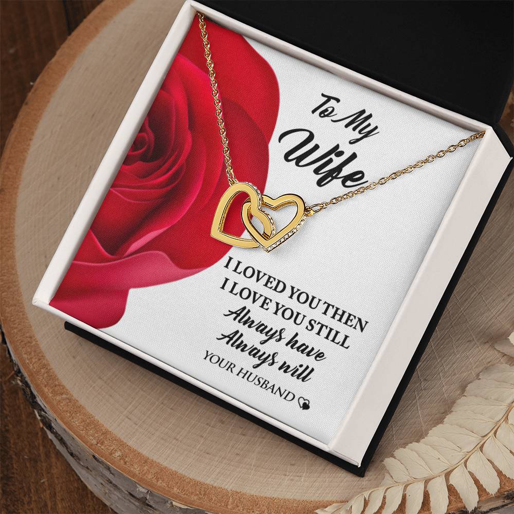 Perfect Valentine'S Day Gift For Your Wife! Interlocking Hearts Necklace