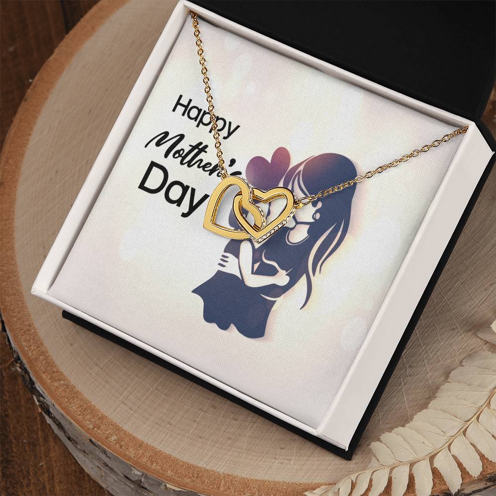 Happy Mother'S Day - Interlocking Heart Necklace Interlocking Hearts Necklace