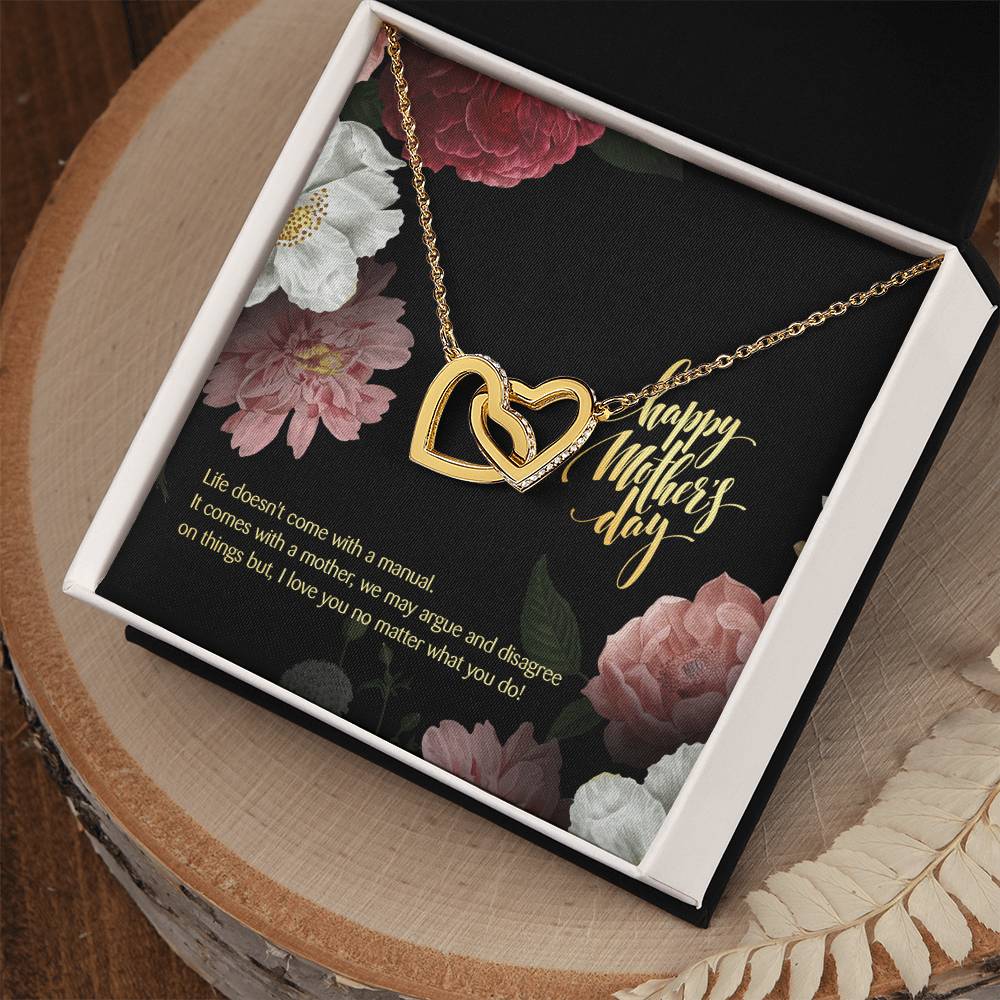Thank You For Being In My Life! Mother'S Day Edition - Interlocking Hearts Necklace