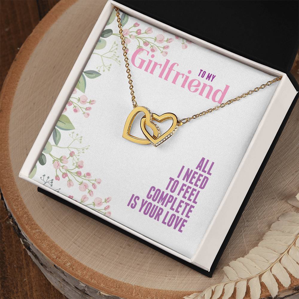Beautiful Necklace Gift For Girlfriend Interlocking Hearts Necklace