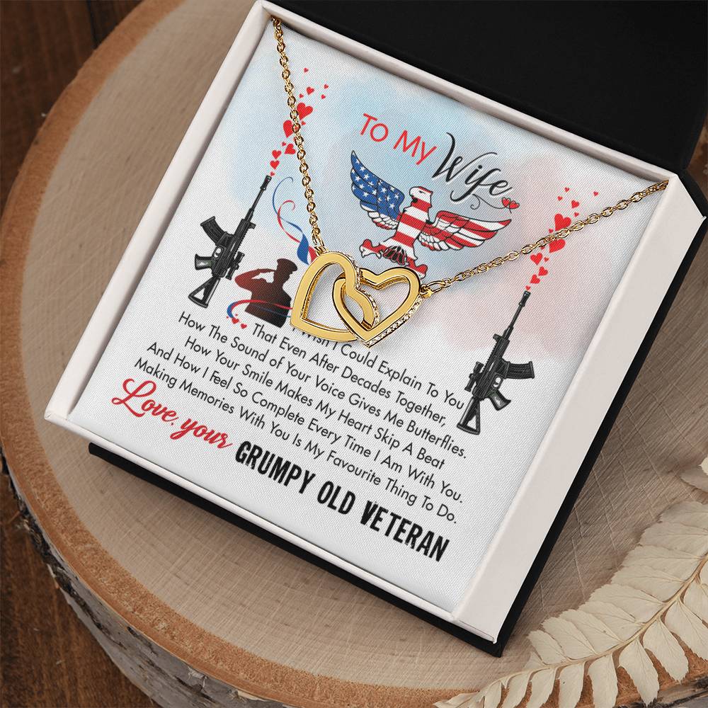 Veteran'S Wife - Interlocking Heart Necklace Interlocking Hearts Necklace