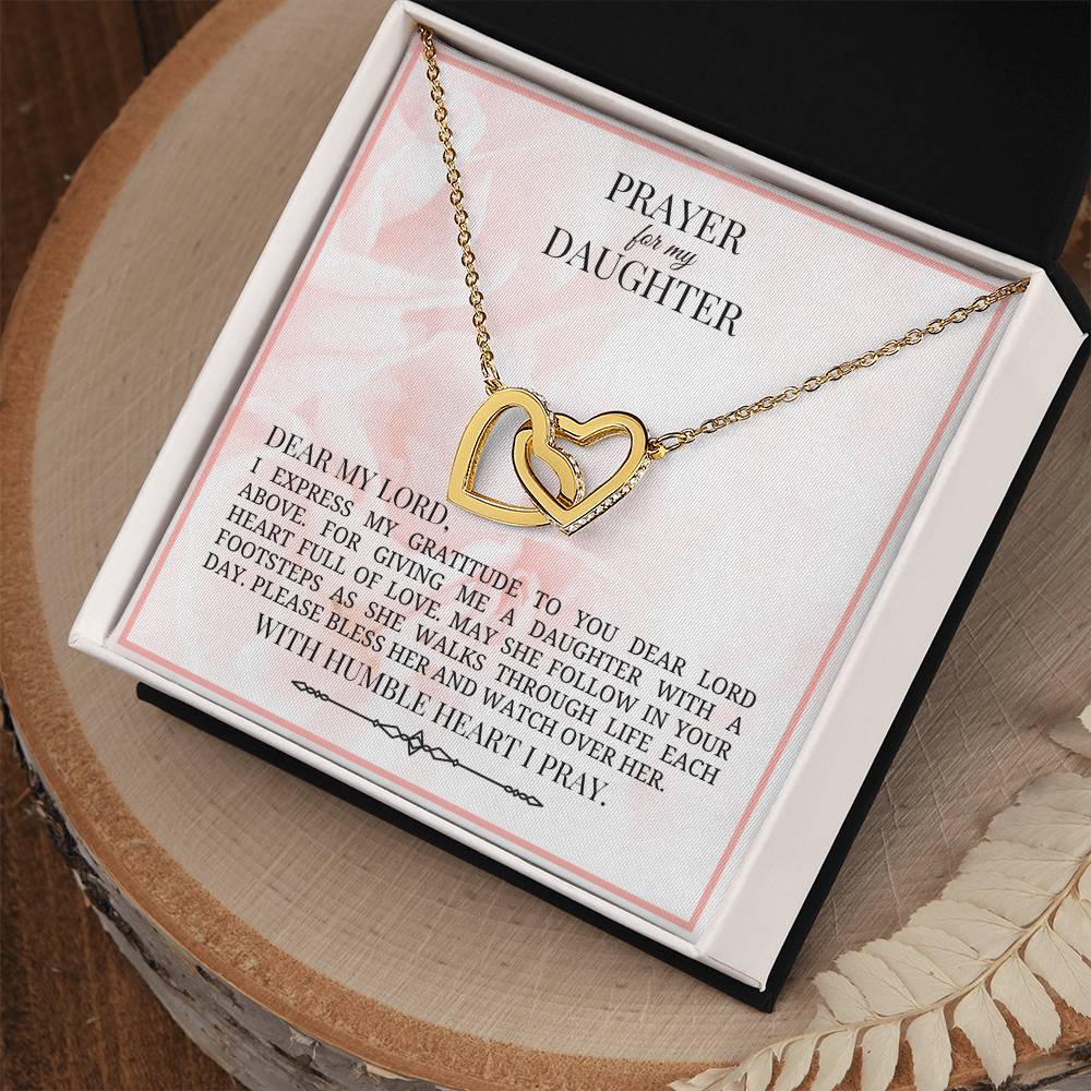 Prayer For My Daughter - Interlocked Hearts Necklace - By Zahara Interlocking Hearts Necklace