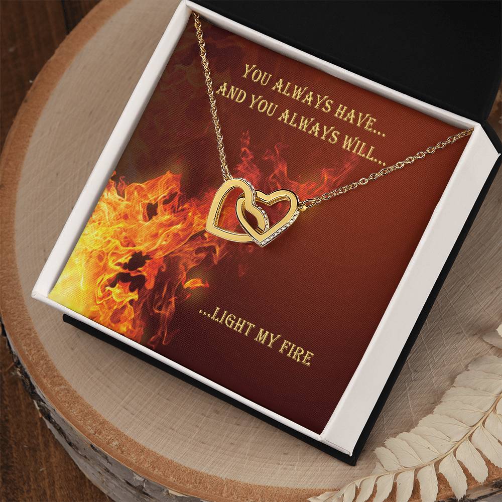 You Always Have And Always Will Interlocking Hearts Necklace