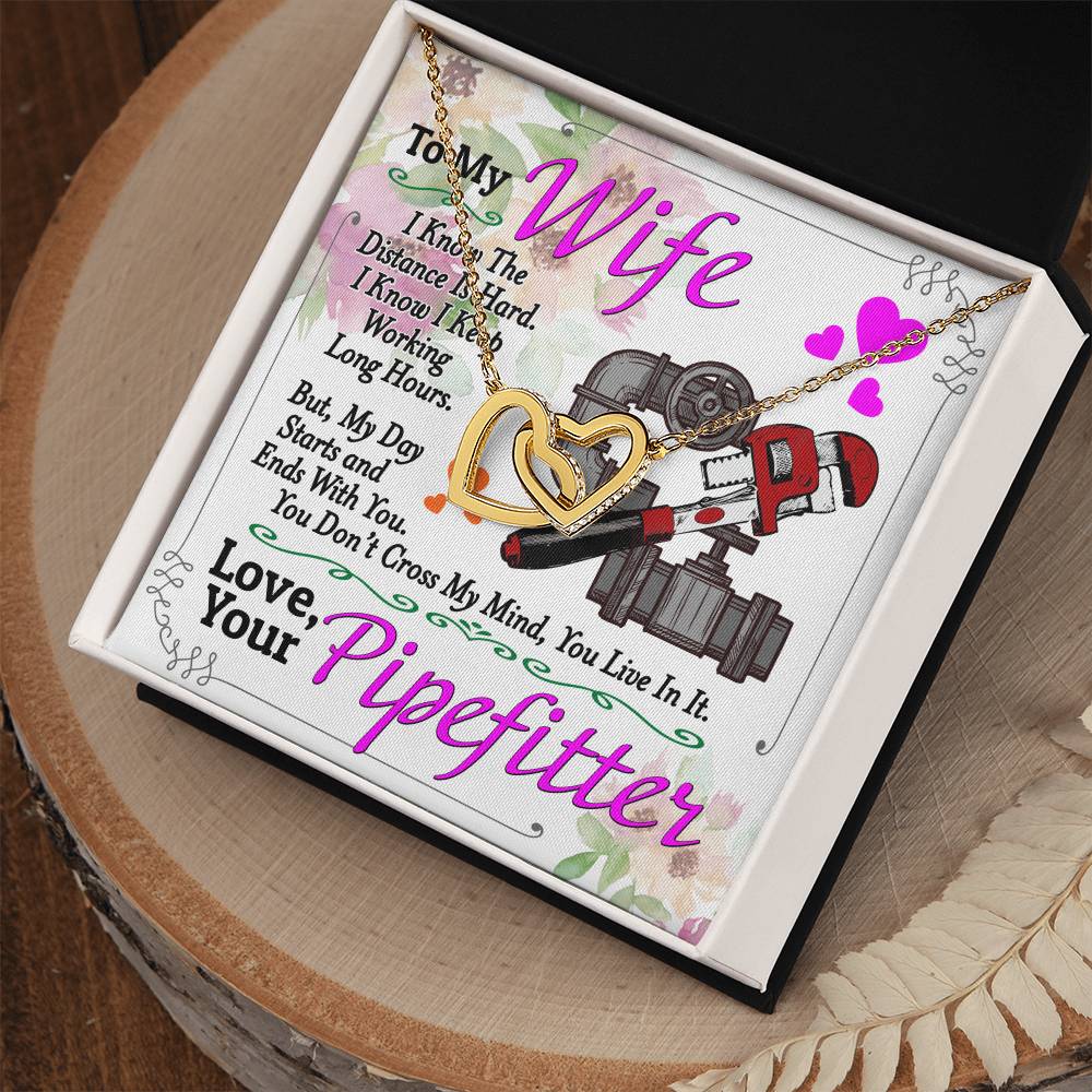 Pipefitter'S Wife - Interlocking Heart Necklace Interlocking Hearts Necklace