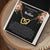 Loving Memory Brother Interlocking Hearts Necklace