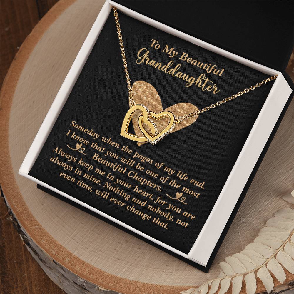 Granddaughter Necklace Interlocking Hearts Necklace