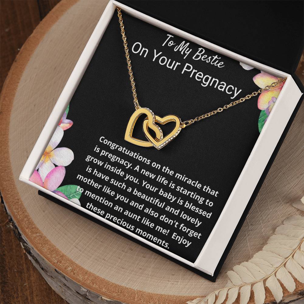 Interlock Love Necklace To My Bestie On Her Pregnancy Interlocking Hearts Necklace