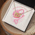 The Key Of My Heart Is Yours Interlocking Hearts Necklace