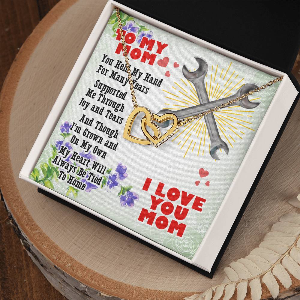 Mechanic'S Mom- Interlocking Heart Necklace Interlocking Hearts Necklace