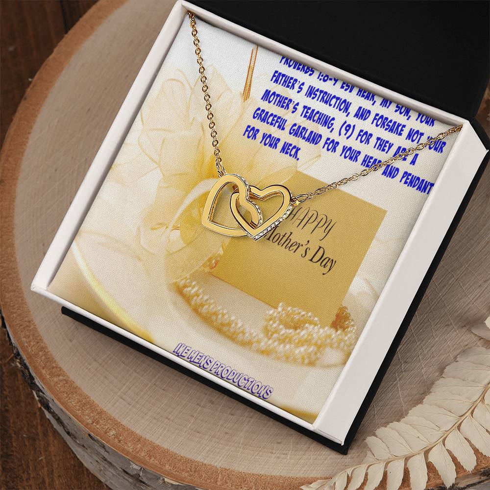 Happy Mother'S Day Jewelry Interlocking Hearts Necklace